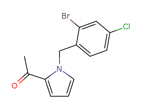 Ethanone, 1-[1-[(2-bromo-4-chlorophenyl)methyl]-1H-pyrrol-2-yl]-
