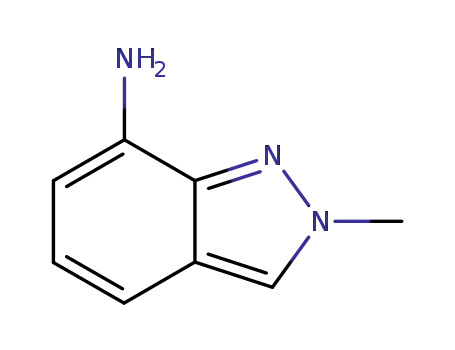 Molecular Structure of 90223-02-2 (2-METHYL-2H-INDAZOL-7-YLAMINE)