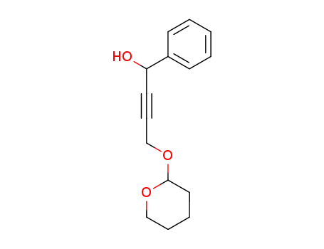 Benzenemethanol, a-[3-[(tetrahydro-2H-pyran-2-yl)oxy]-1-propynyl]-