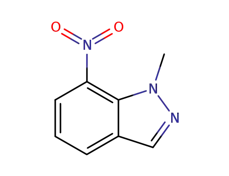 Molecular Structure of 58706-36-8 (1-METHYL-7-NITROINDAZOLE)