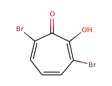 Molecular Structure of 4636-41-3 (2-Hydroxy-3,7-dibromo-2,4,6-cycloheptatriene-1-one)