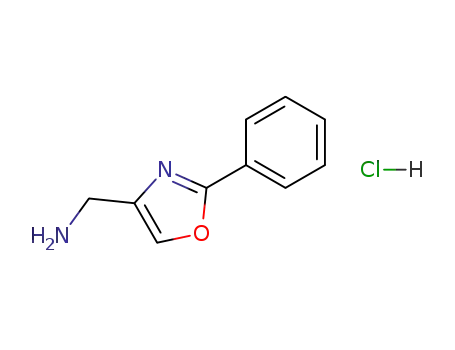 Molecular Structure of 33105-95-2 (4-AMINOMETHYL-2-PHENYL-OXAZOLEHYDROCHLORIDE)
