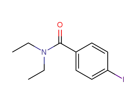 Molecular Structure of 77350-52-8 (N,N-diethyl-4-iodobenzamide)