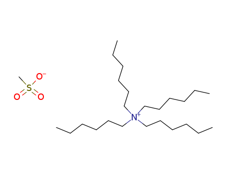 Molecular Structure of 105140-20-3 (1-Hexanaminium, N,N,N-trihexyl-, methanesulfonate)