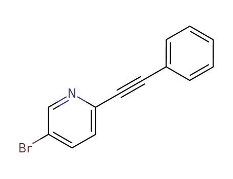 Molecular Structure of 111770-84-4 (5-bromo-2-(phenylethynyl)pyridine)