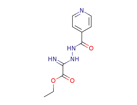 Molecular Structure of 91173-79-4 (4-Pyridinecarboxylic acid, 2-(2-ethoxy-1-imino-2-oxoethyl)hydrazide)