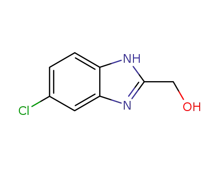 Molecular Structure of 6953-65-7 ((5-chloro-1H-benzo[d]imidazol-2-yl)methanol)