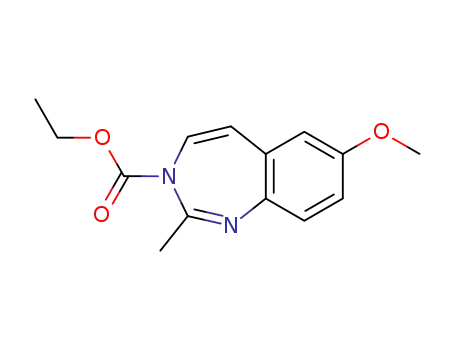 Molecular Structure of 78827-74-4 (3H-1,3-Benzodiazepine-3-carboxylic acid, 7-methoxy-2-methyl-, ethyl
ester)