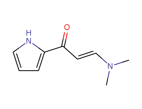 Molecular Structure of 112677-06-2 ((E)-3-(DIMETHYLAMINO)-1-(1H-PYRROL-2-YL)PROP-2-EN-1-ONE)