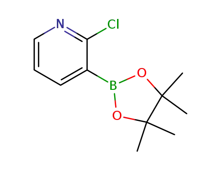 Molecular Structure of 452972-11-1 (2-CHLORO-3-(4,4,5,5-TETRAMETHYL-[1,3,2]DIOXABOROLAN-2-YL)-PYRIDINE)
