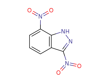 Molecular Structure of 31163-67-4 (1H-Indazole, 3,7-dinitro-)