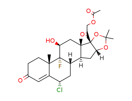 6A-CHLORO-9-FLUORO-11B,16A,17,21-TETRAHYDROXYPREGNA-4-ENE-3,20-DIONE, 21- ACETAT