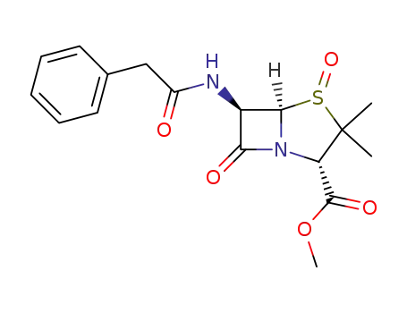 4-Thia-1-azabicyclo[3.2.0]heptane-2-carboxylic acid,
3,3-dimethyl-7-oxo-6-[(phenylacetyl)amino]- (2S,5R,6R)-, methyl ester,
4-oxide