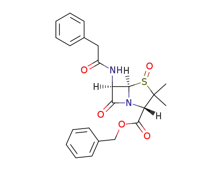 4-Thia-1-azabicyclo[3.2.0]heptane-2-carboxylic acid,
3,3-dimethyl-7-oxo-6-[(phenylacetyl)amino]- (2S,5R,6R)-, phenylmethyl
ester, 4-oxide