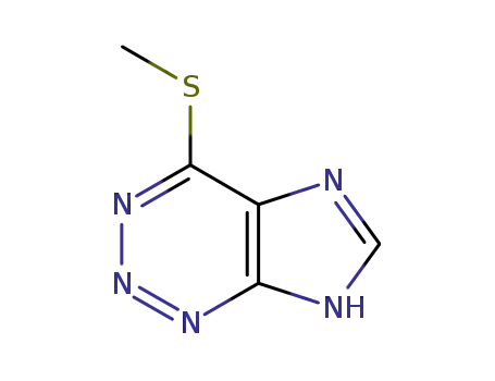 Molecular Structure of 49850-59-1 (1H-Imidazo[4,5-d]-1,2,3-triazine, 4-(methylthio)-)