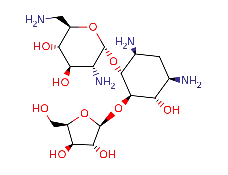 D-Streptamine,O-2,6-diamino-2,6-dideoxy-a-D-glucopyranosyl-(1?4)-O-[b-D-xylofuranosyl-(1?5)]-2-deoxy- cas  50474-67-4
