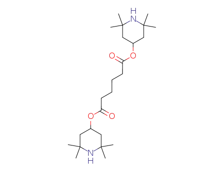 Molecular Structure of 24886-40-6 (Hexanedioic acid, bis(2,2,6,6-tetramethyl-4-piperidinyl) ester)