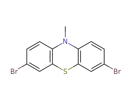 Molecular Structure of 34964-70-0 (10H-Phenothiazine, 3,7-dibromo-10-methyl-)