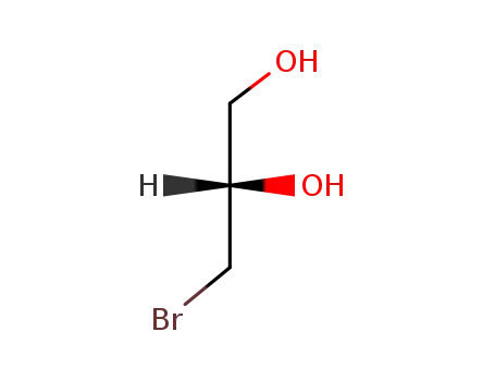 Molecular Structure of 137490-63-2 ((S)-3-Bromo-1,2-propanediol)