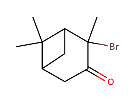 Molecular Structure of 847995-28-2 (Bicyclo[3.1.1]heptan-3-one, 2-bromo-2,6,6-trimethyl-)