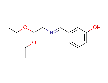 Phenol, 3-[[(2,2-diethoxyethyl)imino]methyl]-