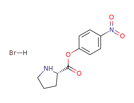 Molecular Structure of 2390-84-3 (L-Proline, 4-nitrophenyl ester, monohydrobromide)