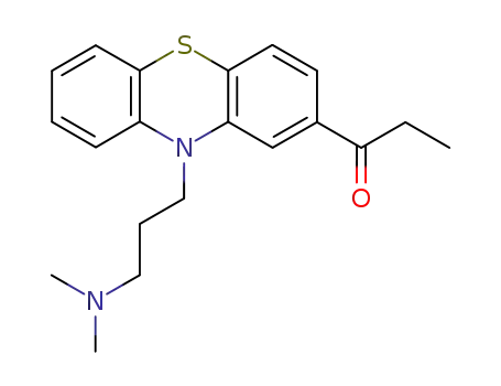 Molecular Structure of 3568-24-9 (1-[10-[3-(dimethylamino)propyl]-10H-phenothiazin-2-yl]propan-1-one)