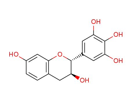 Molecular Structure of 528-56-3 (2α-(3,4,5-Trihydroxyphenyl)-3,4-dihydro-2H-1-benzopyran-3β,7-diol)