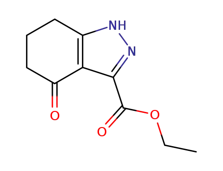 Molecular Structure of 96546-39-3 (ethyl 4-oxo-4,5,6,7-tetrahydro-1H-indazole-3-carboxylate)