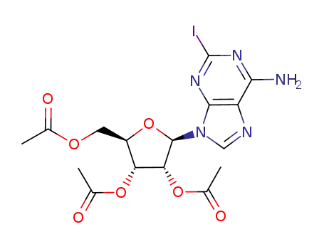 Adenosine, 2-iodo-, 2',3',5'-triacetate