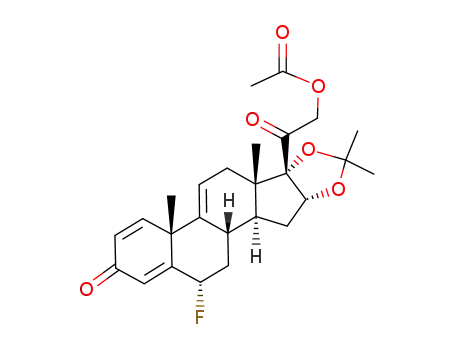 Pregna-1,4,9(11)-triene-3,20-dione,21-(acetyloxy)-6-fluoro-16,17-[(1-methylethylidene)bis(oxy)]-, (6a,16a)- (9CI)