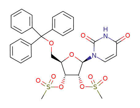 Uridine, 5'-O-(triphenylmethyl)-, 2',3'-dimethanesulfonate