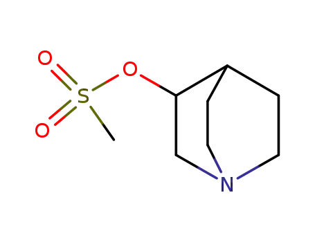 Molecular Structure of 127424-06-0 (1-azabicyclo[2.2.2]oct-3-yl methanesulfonate)