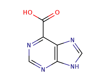 Molecular Structure of 2365-43-7 (1H-purine-6-carboxylic acid)