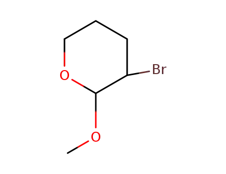 Molecular Structure of 5324-21-0 (3-bromo-2-methoxytetrahydro-2H-pyran)
