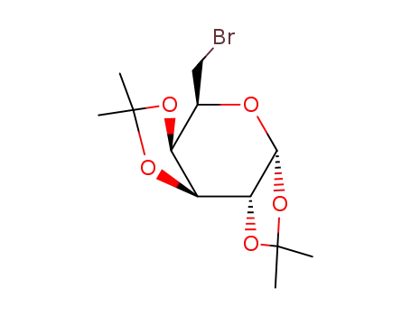 Molecular Structure of 38838-08-3 (1,2:3,4-Di-O-isopropyliden- 6-deoxy-6-bromo-alpha-D-galactopyranose)