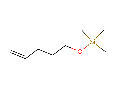 Molecular Structure of 14031-96-0 (Silane, trimethyl(4-pentenyloxy)-)