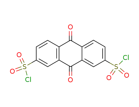 Molecular Structure of 36003-56-2 (9,10-Dihydro-9,10-dioxo-2,7-anthracenedisulfonyl chloride)