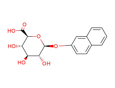 Molecular Structure of 6159-74-6 (naphthalen-2-yl beta-D-glucopyranosiduronic acid)