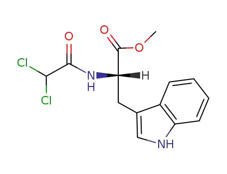 Molecular Structure of 117770-74-8 (L-Tryptophan, N-(dichloroacetyl)-, methyl ester)