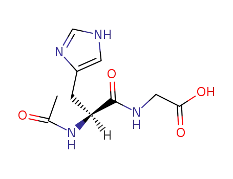 Molecular Structure of 23506-34-5 (Glycine, N-acetyl-L-histidyl-)