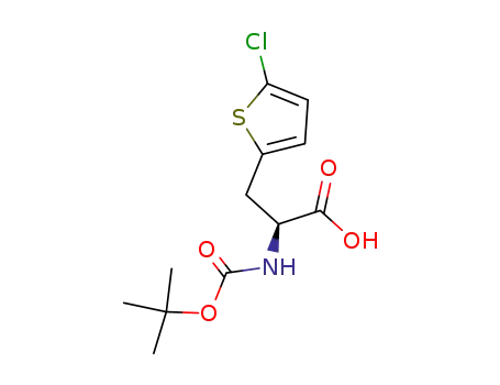 Molecular Structure of 190319-94-9 (BOC-L-2-(5-CHLOROTHIENYL)ALANINE)