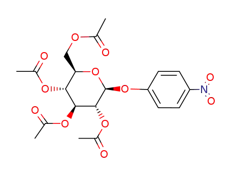 Molecular Structure of 5987-78-0 (4'-NITROPHENYL TETRA-O-ACETYL-BETA-D-GLUCOPYRANOSIDE)