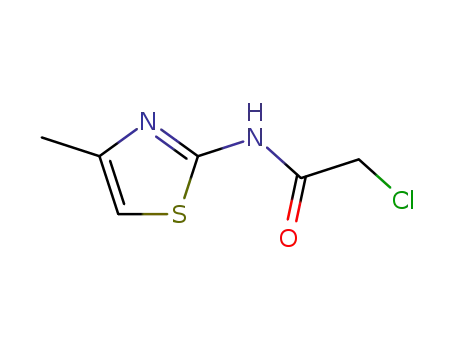 Molecular Structure of 50772-53-7 (2-chloro-N-(4-methyl-1,3-thiazol-2-yl)acetamide)