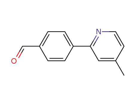 Molecular Structure of 289469-97-2 (4-(4-Methylpyridin-2-yl)benzaldehyde)