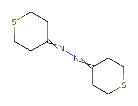 Molecular Structure of 40698-00-8 (ditetrahydro-4H-thiopyran-4-ylidenehydrazine)