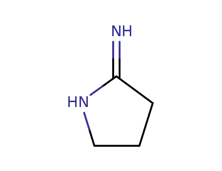 Molecular Structure of 872-34-4 (4,5-Dihydro-3H-pyrrol-2-ylamine)