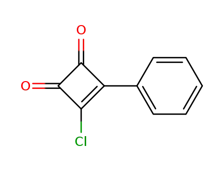 Molecular Structure of 22118-93-0 (3-Cyclobutene-1,2-dione, 3-chloro-4-phenyl-)