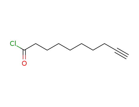 Molecular Structure of 100131-19-9 (9-Decynoyl chloride)