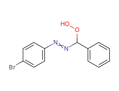 Molecular Structure of 72437-42-4 (Hydroperoxide, [(4-bromophenyl)azo]phenylmethyl)